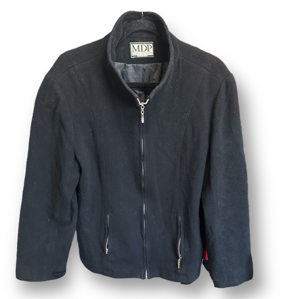 Vintage MDP Mario De Pinto Wool Jacket black
